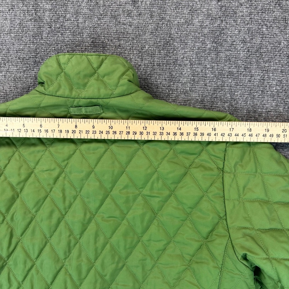 Lands End Quilted Puffer Insulated  Lightweight Jacket Womens M Green *Read‎ - Picture 13 of 14